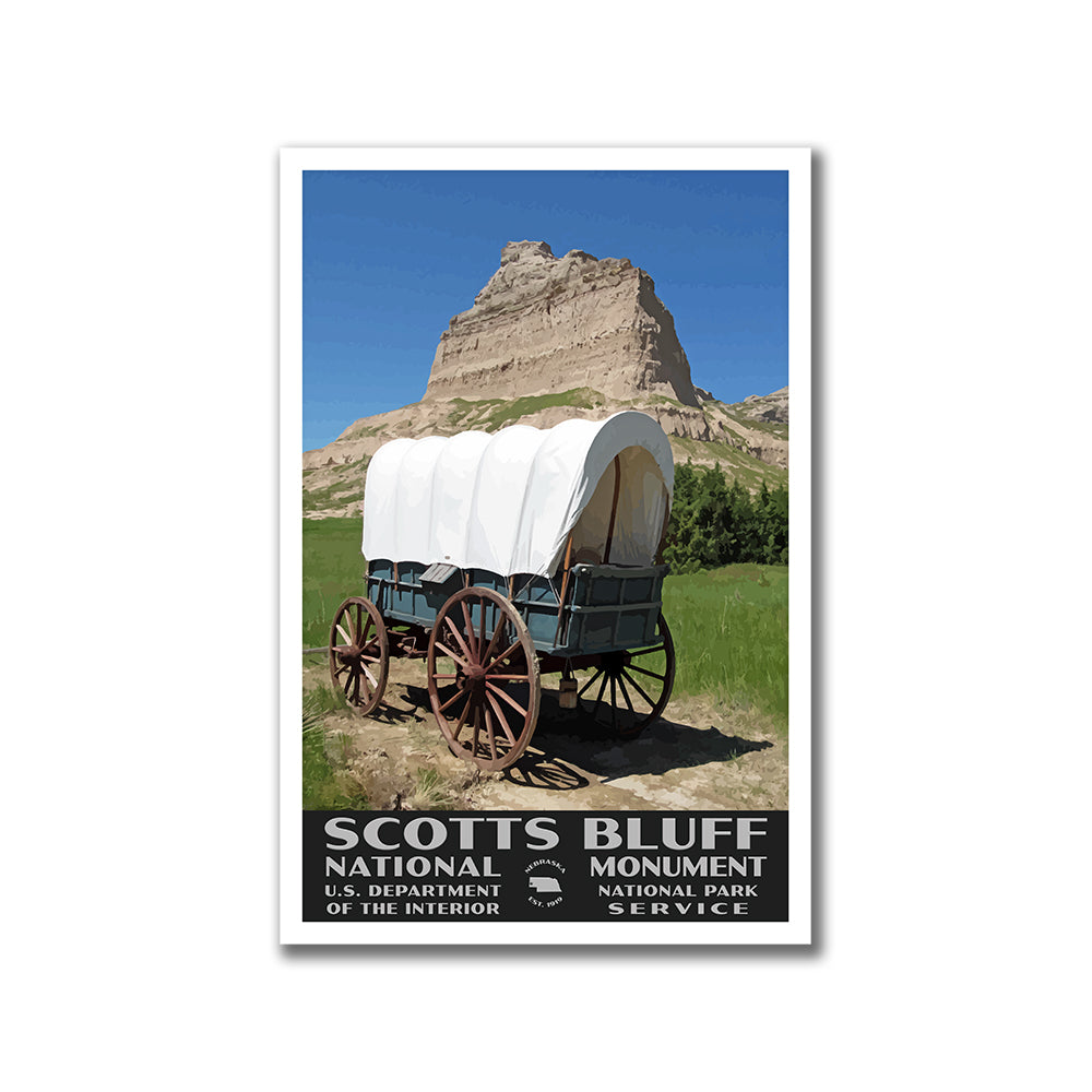 Scotts Bluff National Monument Poster-WPA