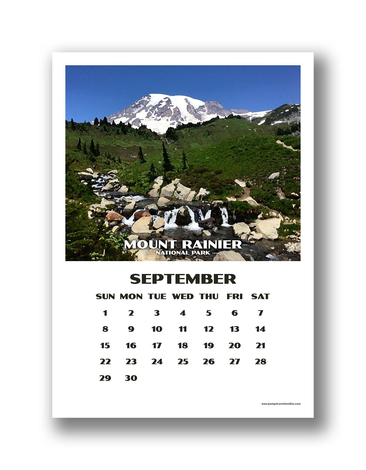National Park Calendar (12 month) - 2019