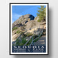 Sequoia National Park Poster, WPA Style, Moro Rock