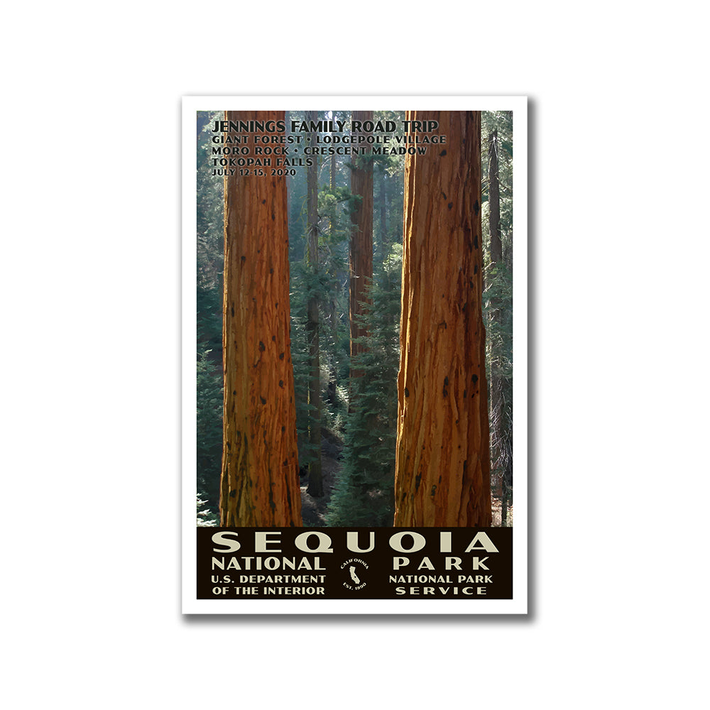 Sequoia National Park Poster, WPA Style, Grant Grove