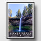 Silver Falls State Park Poster-WPA (Silver Falls in the Spring)