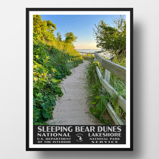 Sleeping Bear Dunes National Lakeshore Poster-WPA (Empire Bluffs Trail)