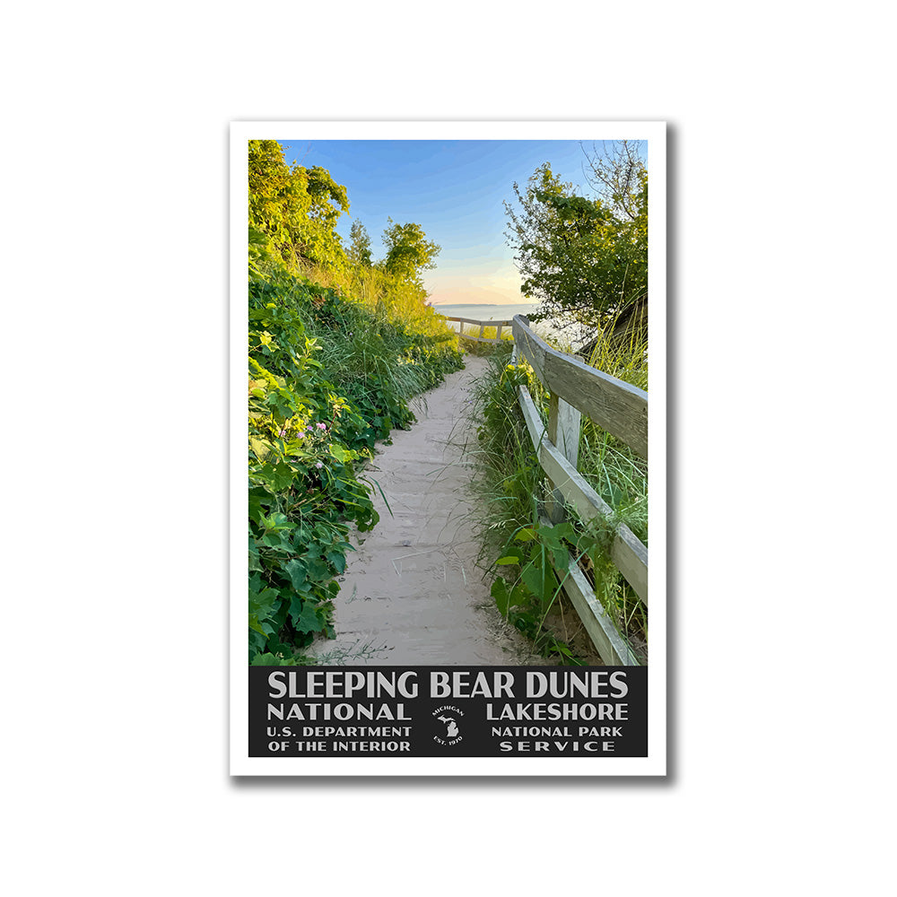 Sleeping Bear Dunes National Lakeshore Poster-WPA (Empire Bluffs Trail)