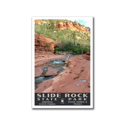 Slide Rock State Park Poster-WPA (Slide View)