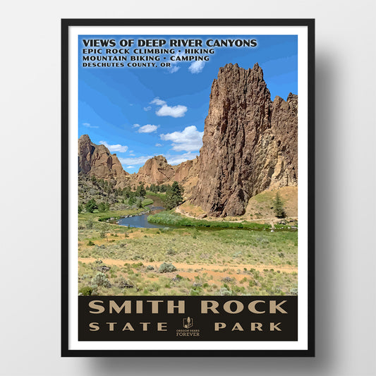 Smith Rock State Park Poster - WPA (Smith Rock Overlook) - OPF