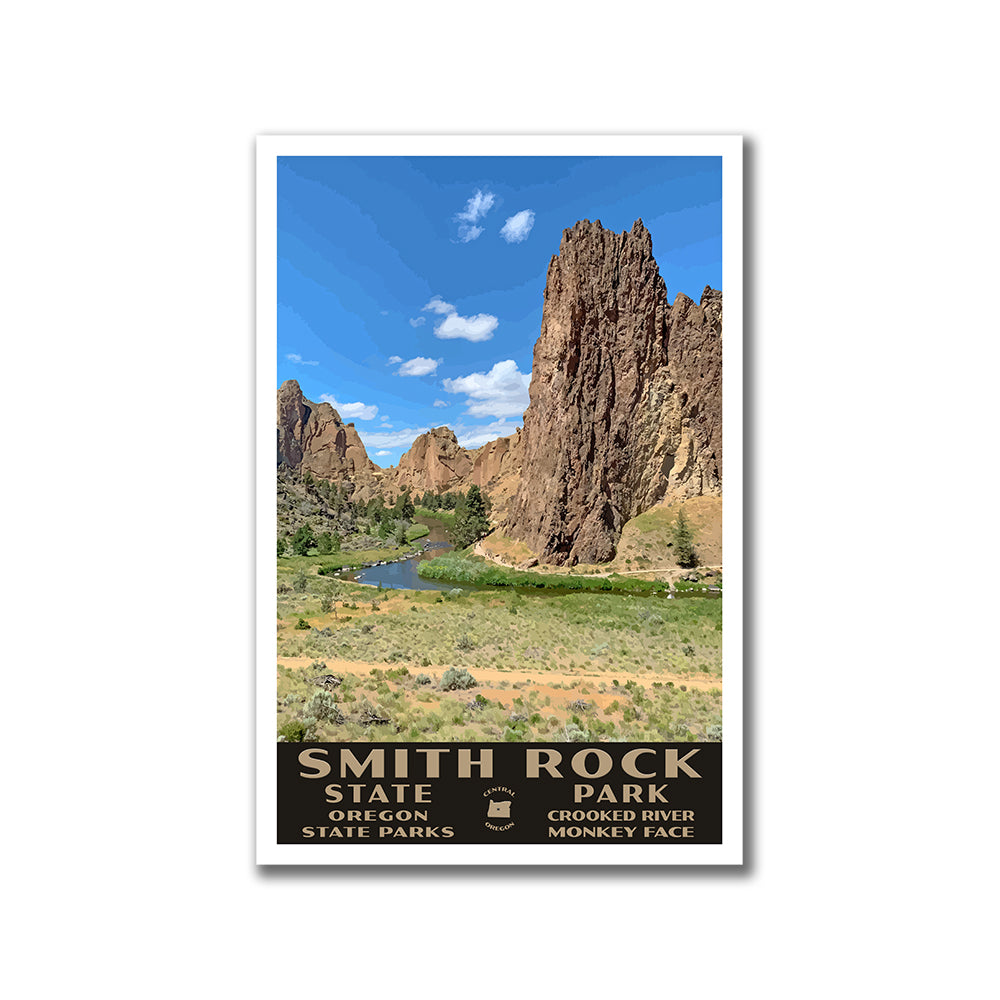 Smith Rock State Park Poster-WPA (Smith Rock Overlook)