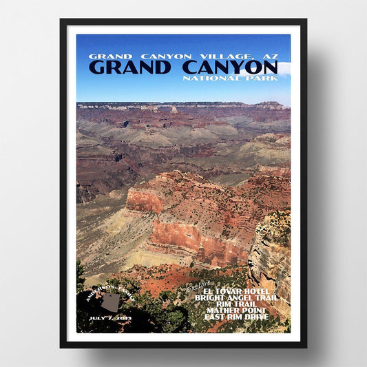 Grand Canyon National Park Poster-Grand Canyon (Personalized)