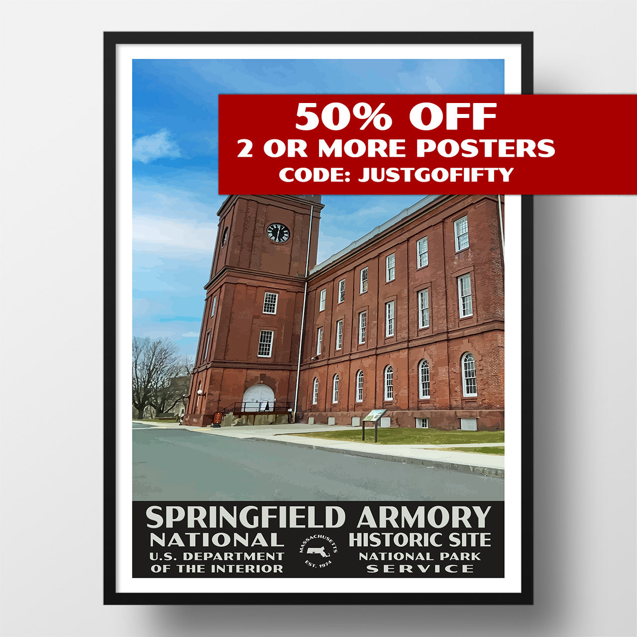 springfield armory national historic site poster