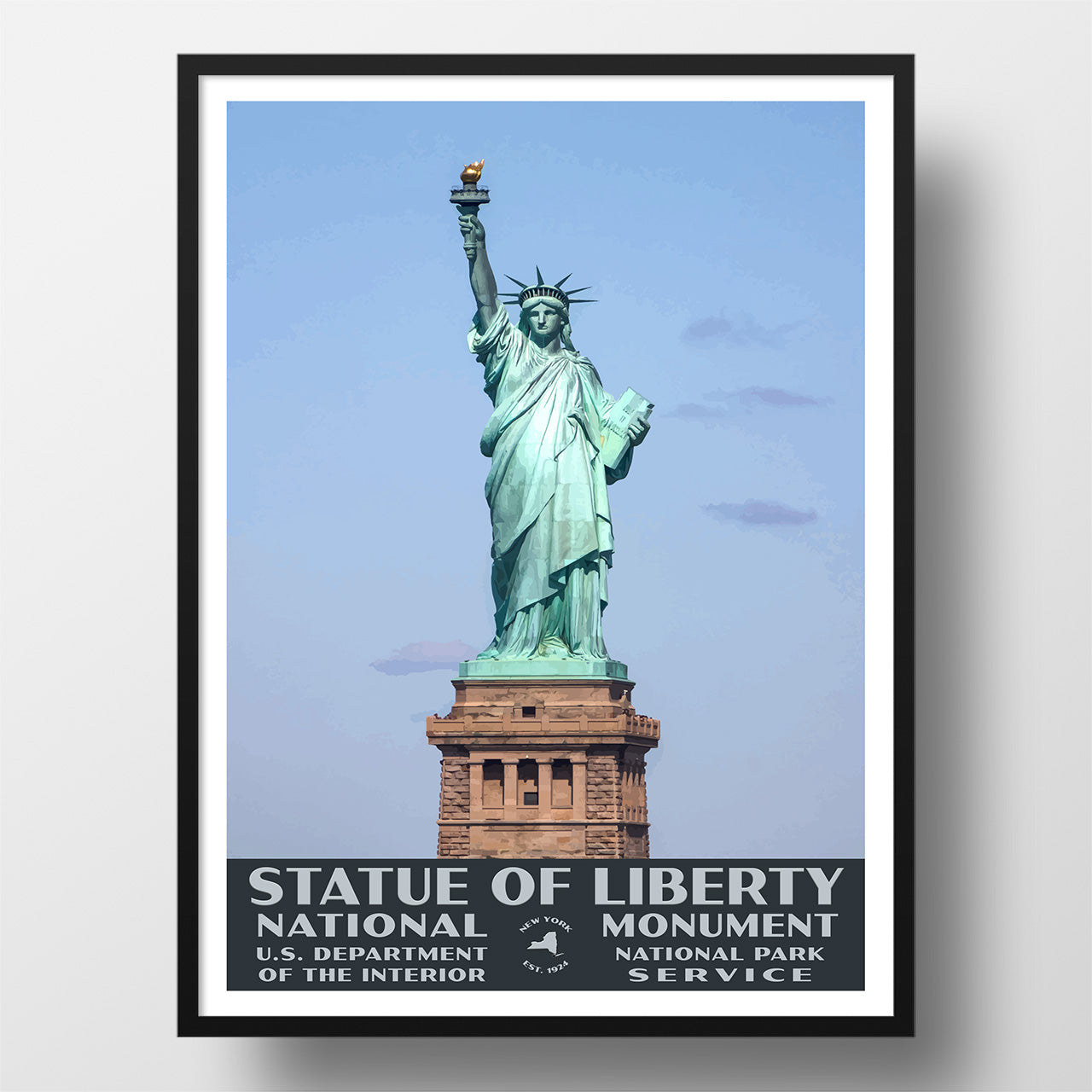 Statue of Liberty National Monument Poster-WPA (Front View)