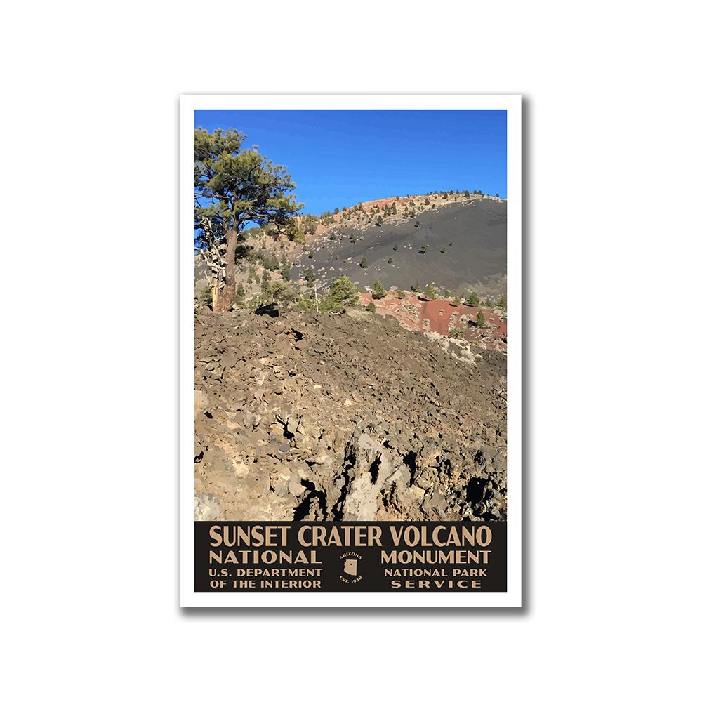 Sunset Crater Volcano National Monument Poster-WPA