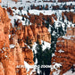 Bryce Canyon National Park Poster-Sunset Point in Winter