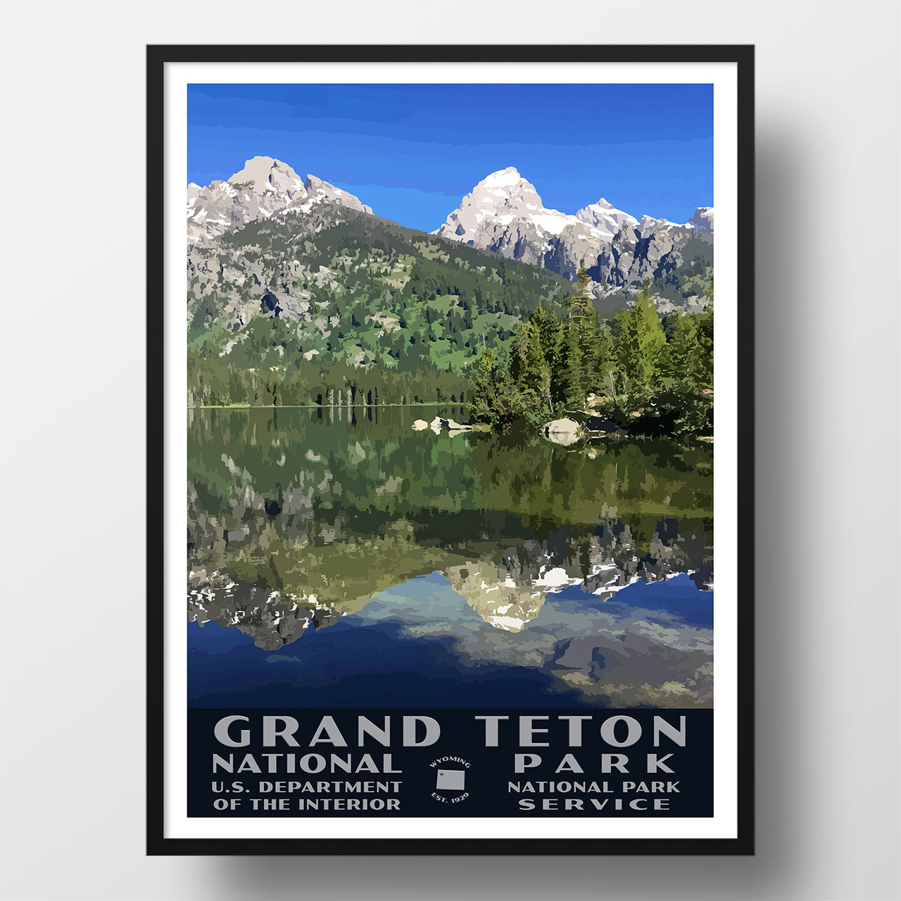 Grand Teton Poster Taggart Lake