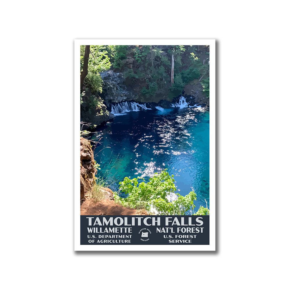 Tamolitch Falls Willamette National Forest Poster