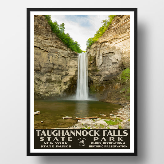 Taughannock Falls State Park Poster - WPA (Front View)
