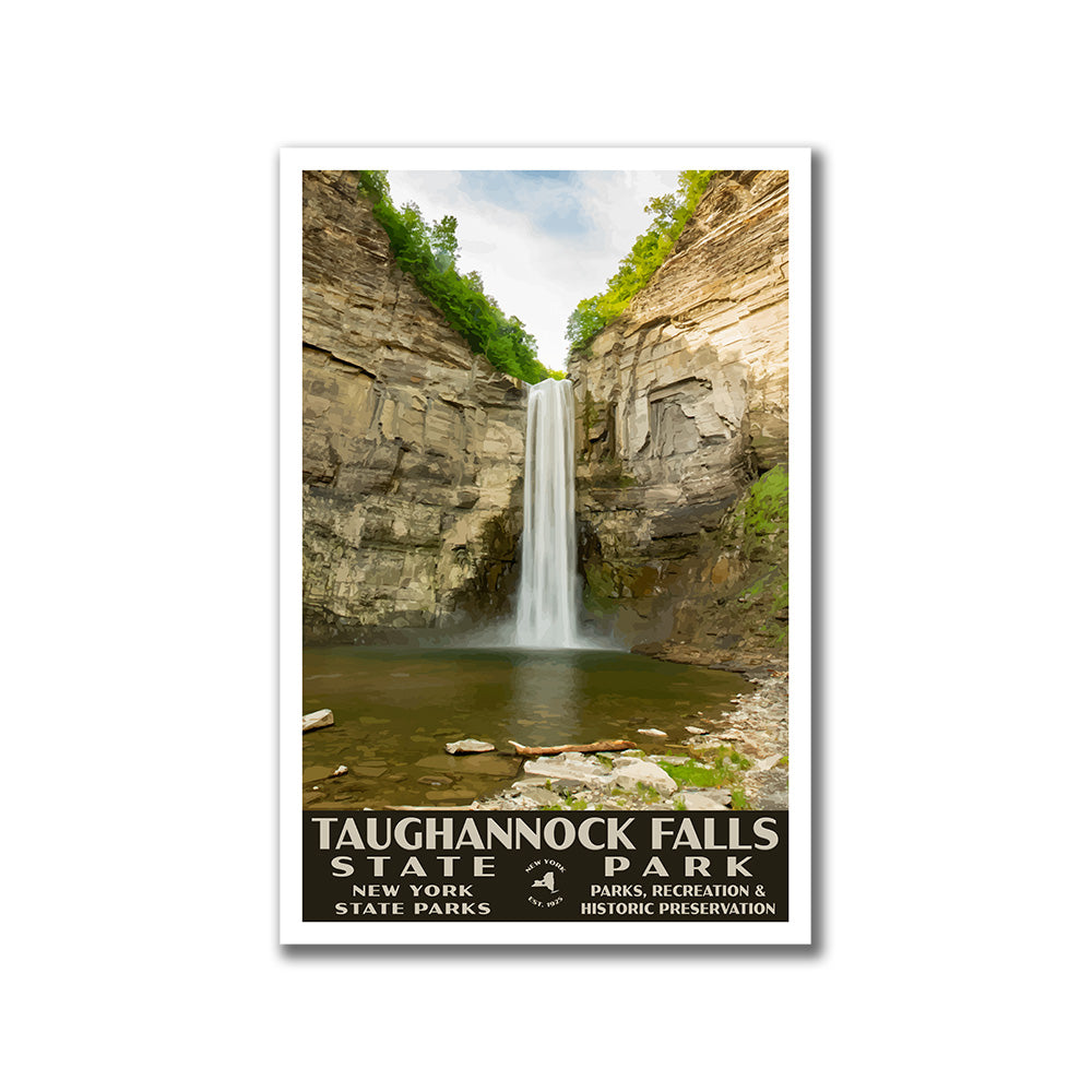 Taughannock Falls State Park Poster - WPA (Front View)