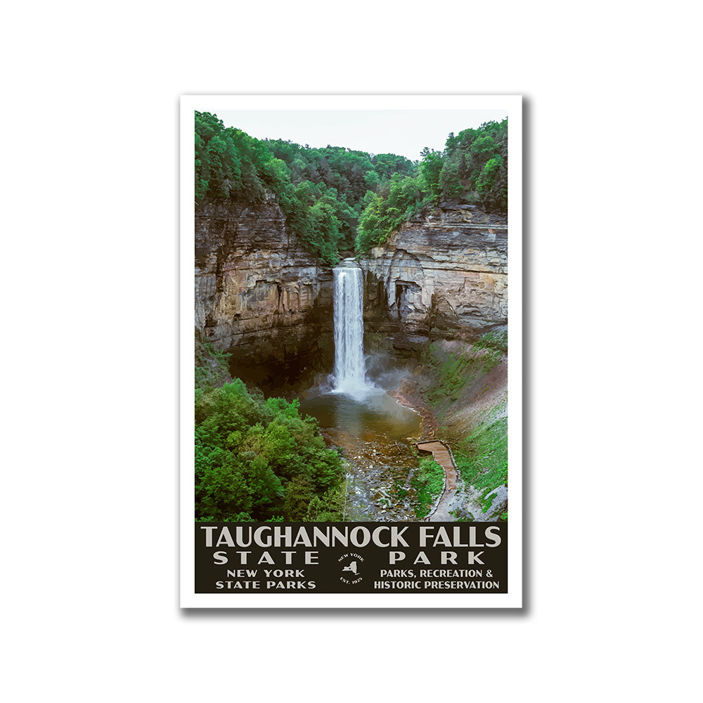 Taughannock Falls State Park Poster - WPA (High View)