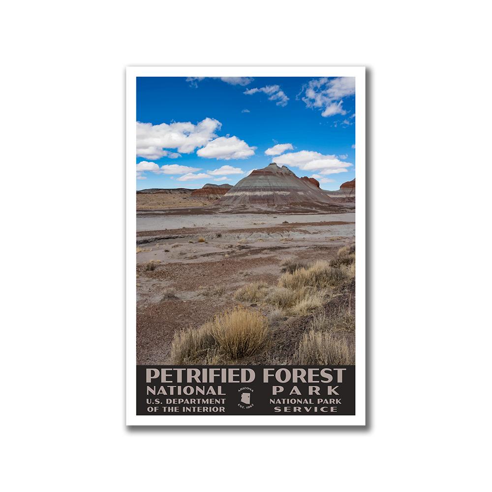 Petrified Forest National Park Poster of the Teepees (WPA Style)