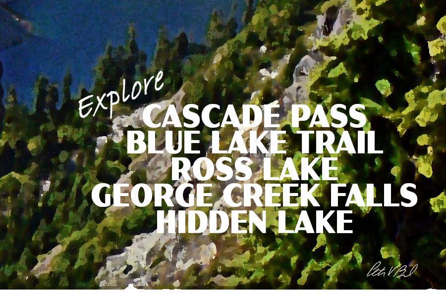 North Cascades National Park Poster-Thornton Lakes (Personalized)