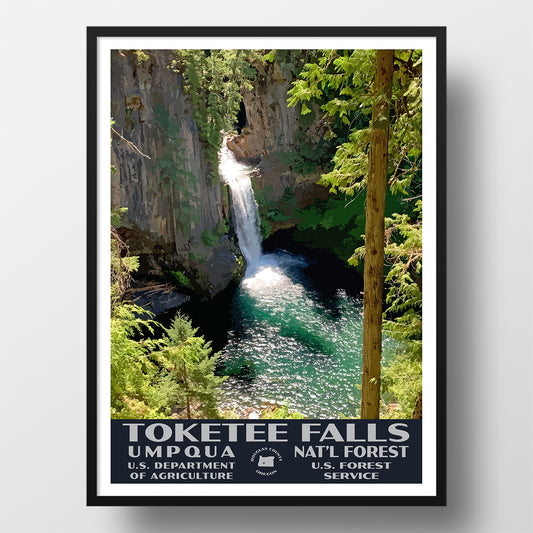 Toketee Falls Umpqua National Forest Poster