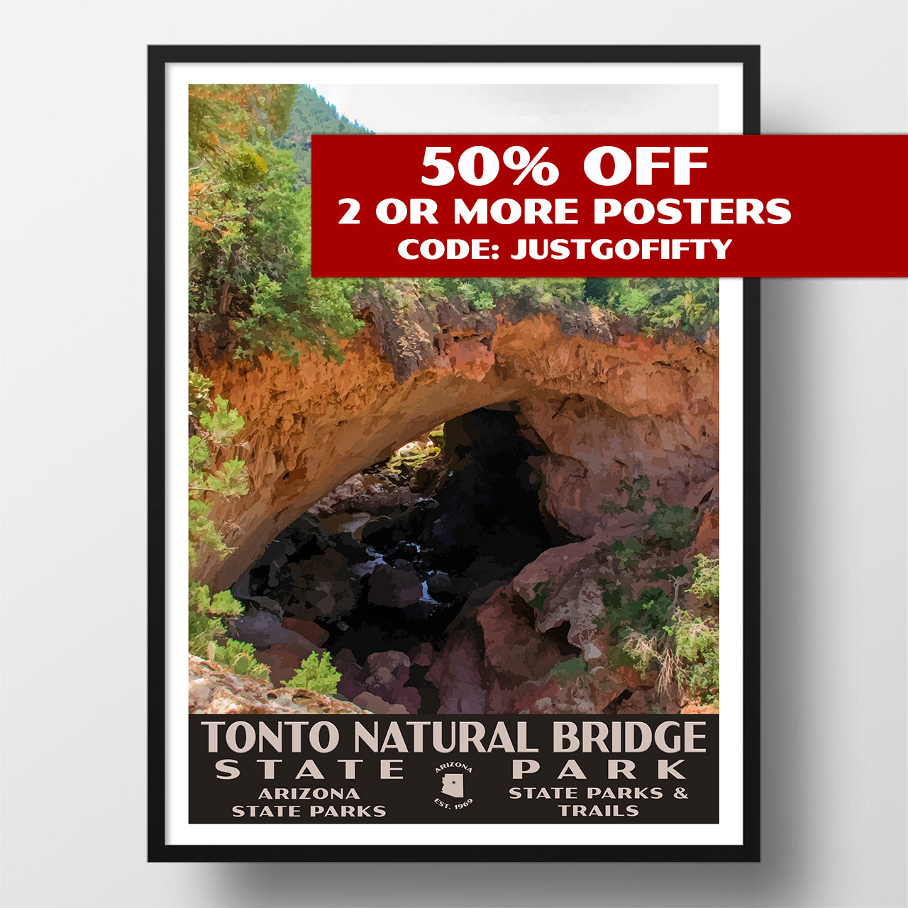 Tonto Natural Bridge State Park poster