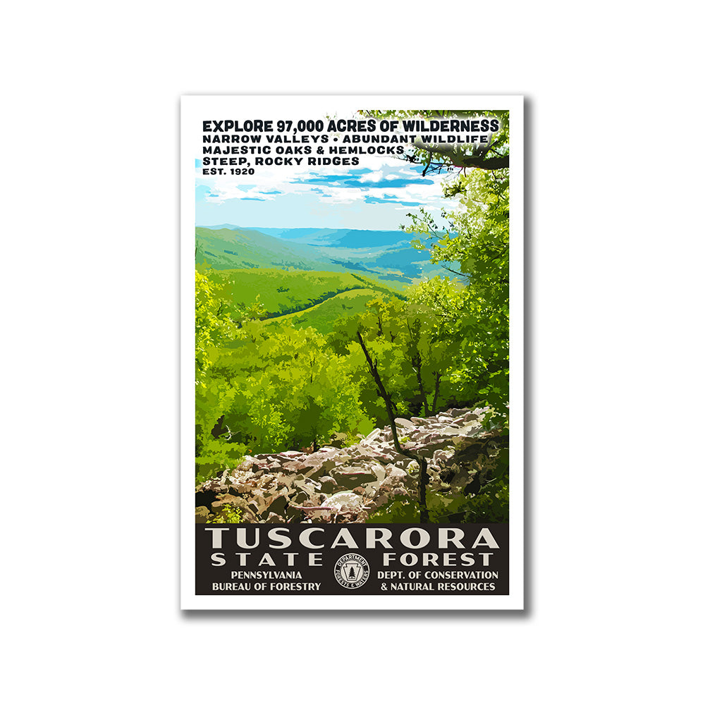 Tuscarora State Forest Poster - WPA (Scenic Vista) - PPFF