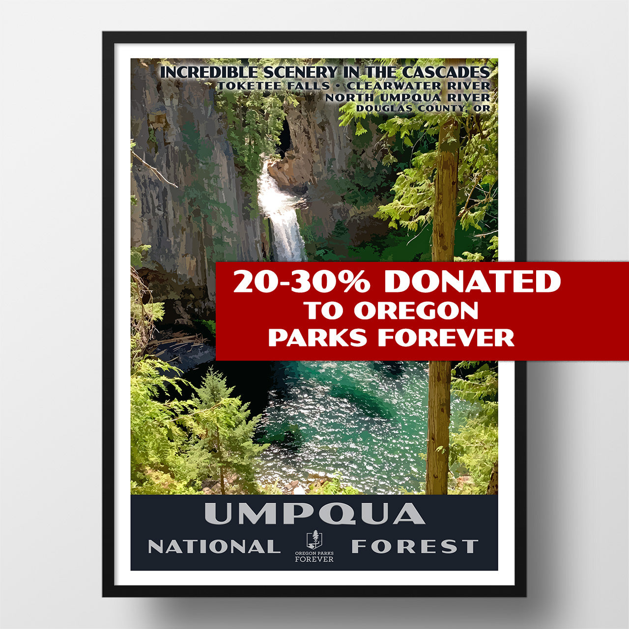 umpqua national forest poster