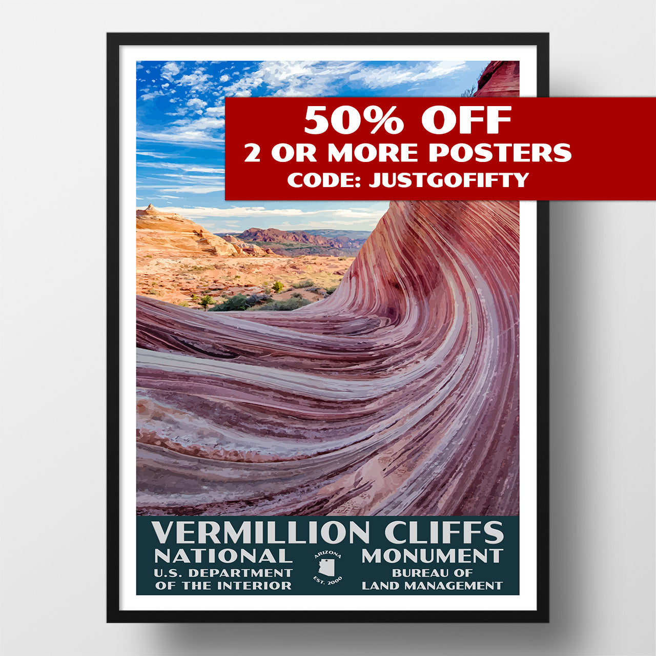 Vermillion Cliffs National Monument Poster