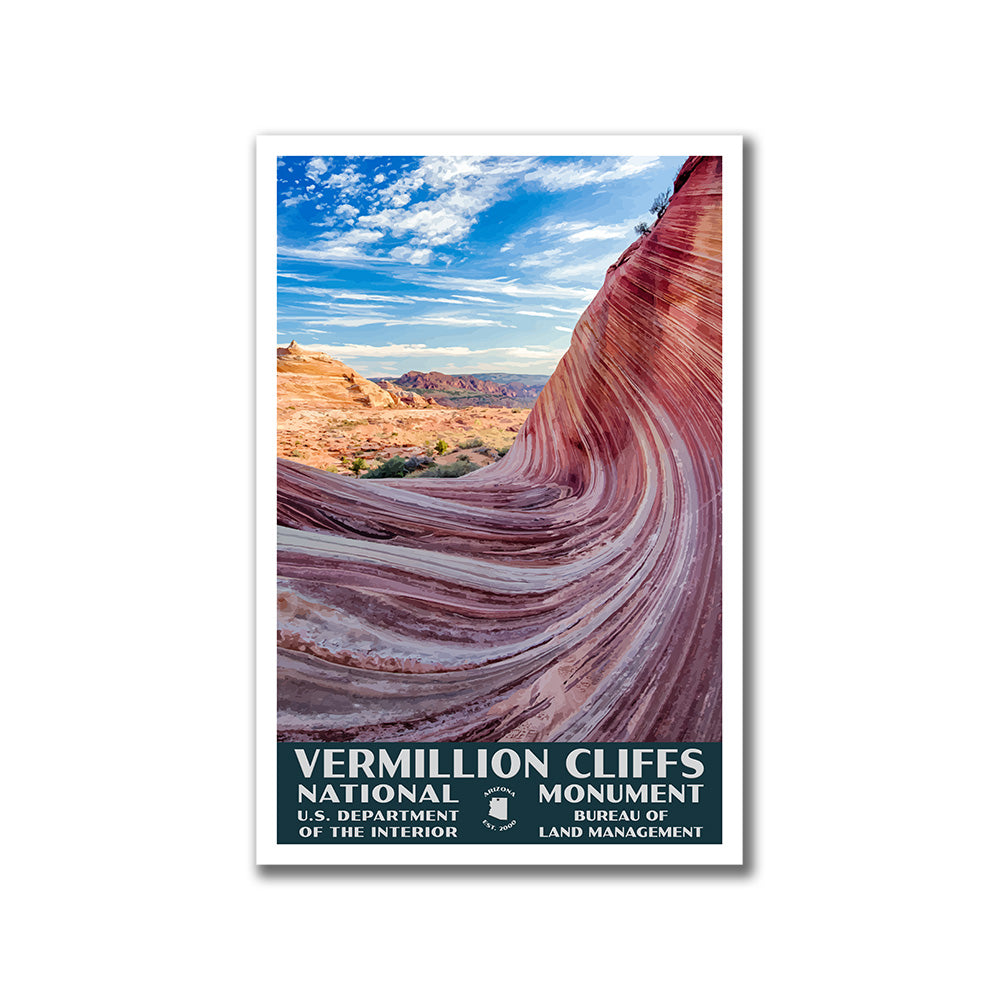 Vermillion Cliffs National Monument Poster-WPA (View)