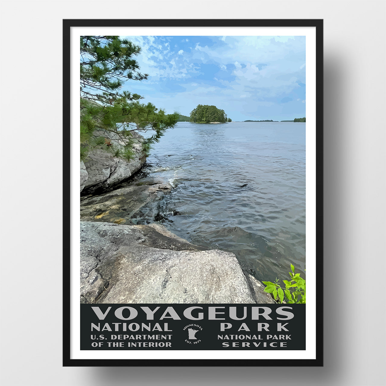 Voyageurs National Park Poster-WPA (Ash River)