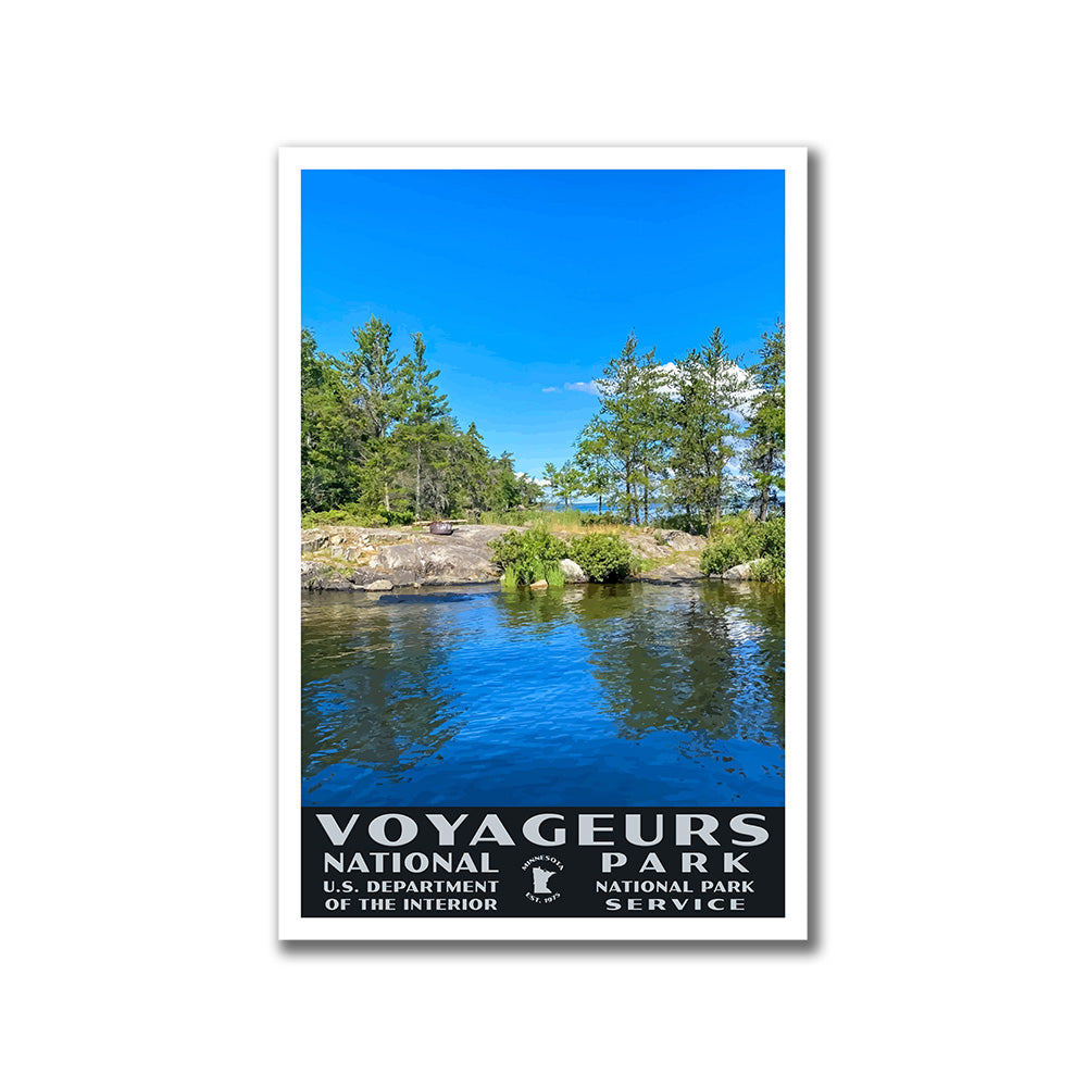 Voyageurs National Park Poster-WPA (Brute Cove)