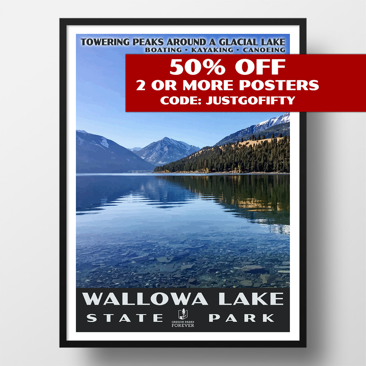 Wallowa Lake State Park Poster - WPA (Wallowa Lake) - OPF