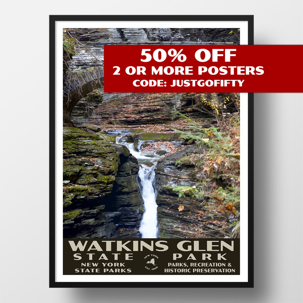 Watkins Glen State Park Poster