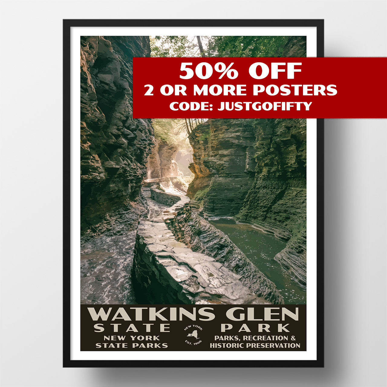 Watkins Glen State Park Poster
