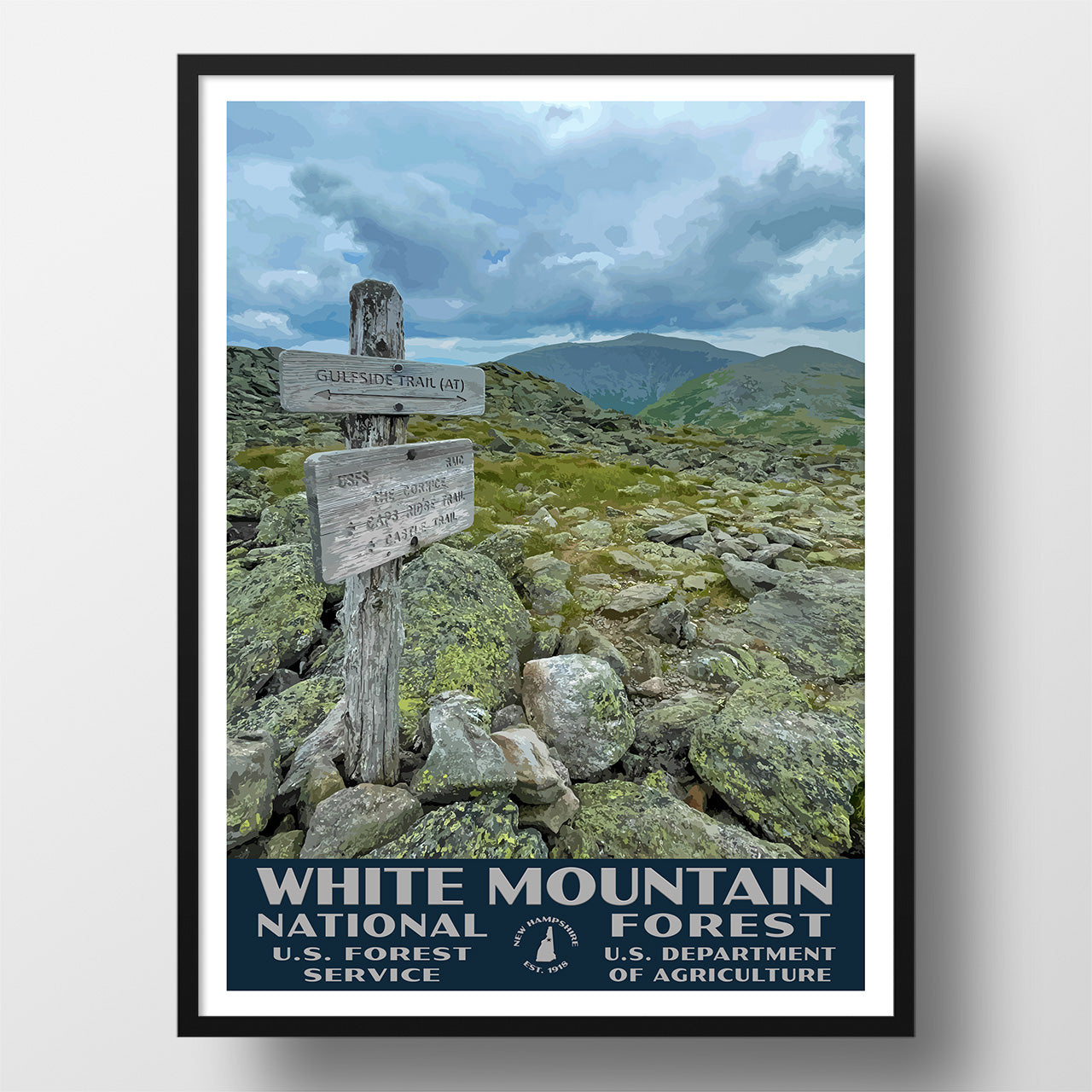 White Mountain National Forest Poster - WPA (View from Mount Jefferson)