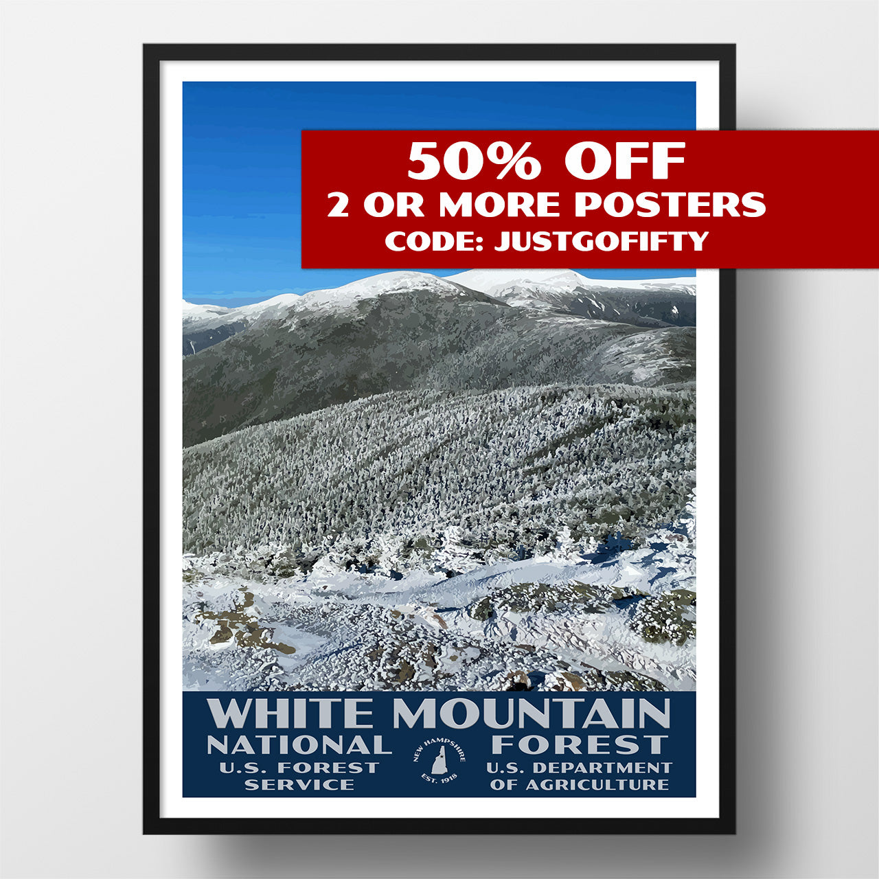White Mountain National Forest poster