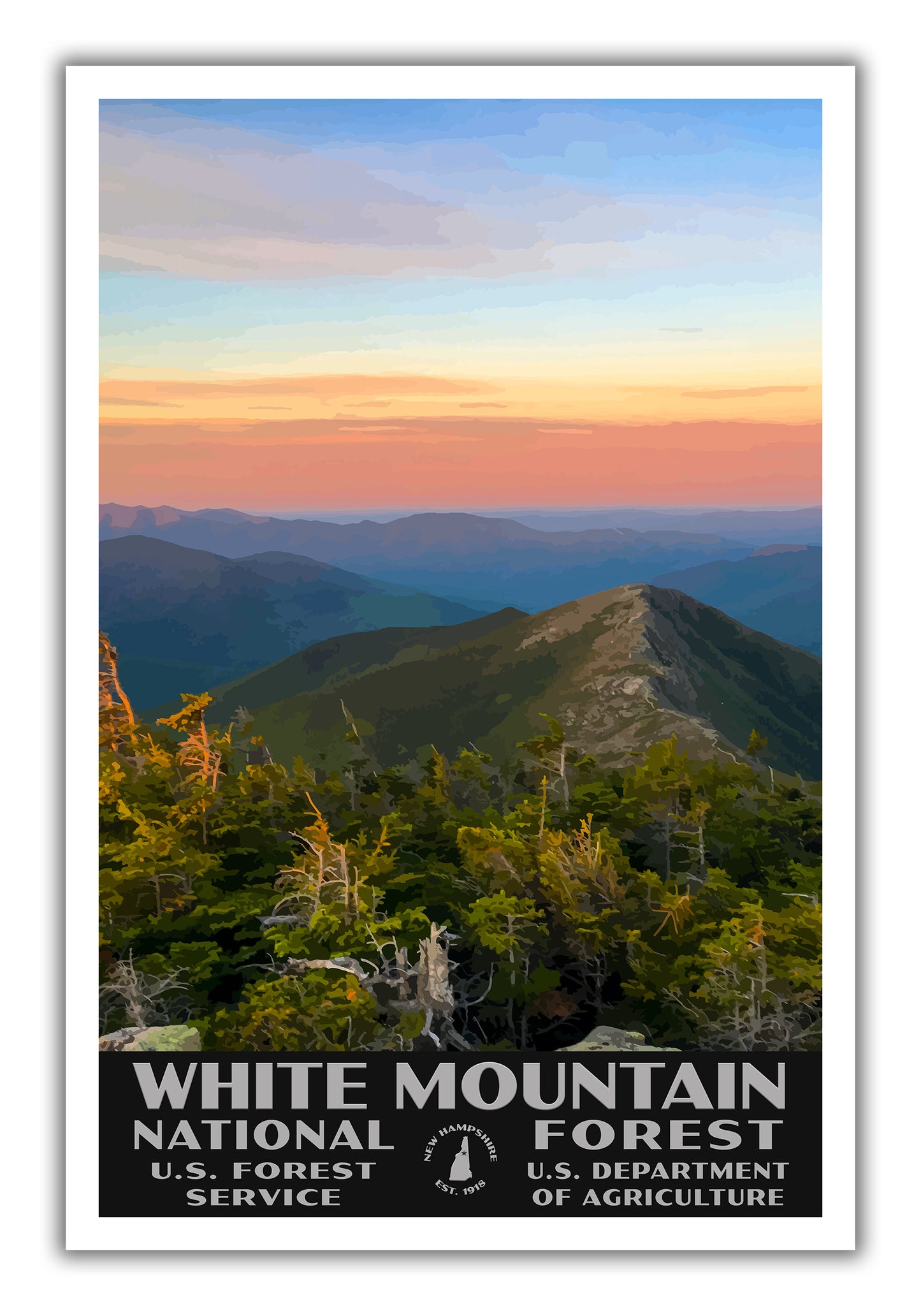 White Mountain National Forest Poster - WPA