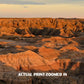 Badlands National Park Poster-White River Valley (Personalized)