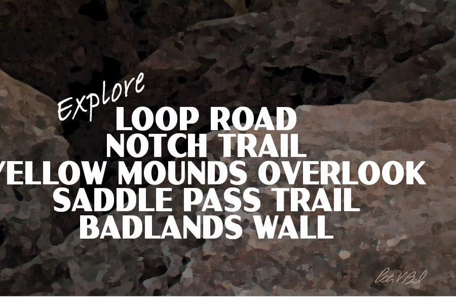 Badlands National Park Poster-White River Valley