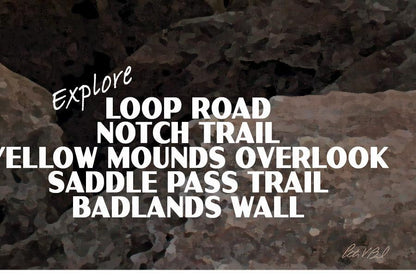 Badlands National Park Poster-White River Valley