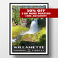Willamette National Forest Poster - WPA (Sahalie Falls) - OPF