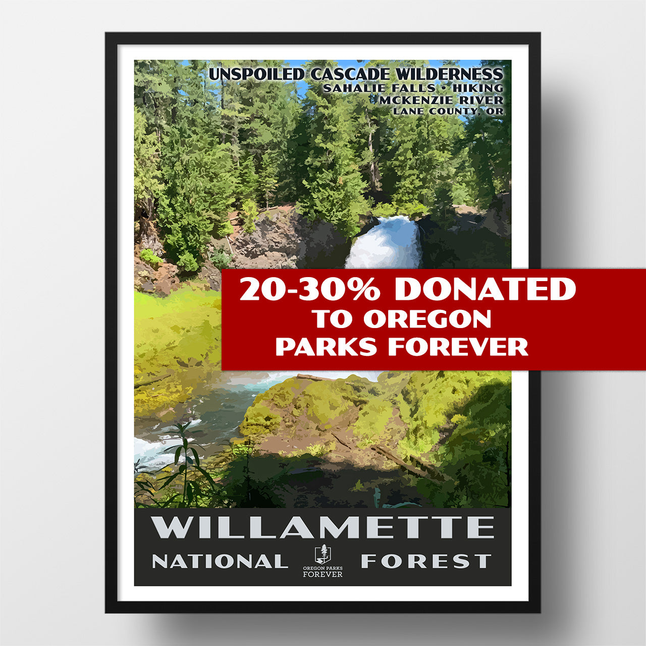 Willamette National Forest poster