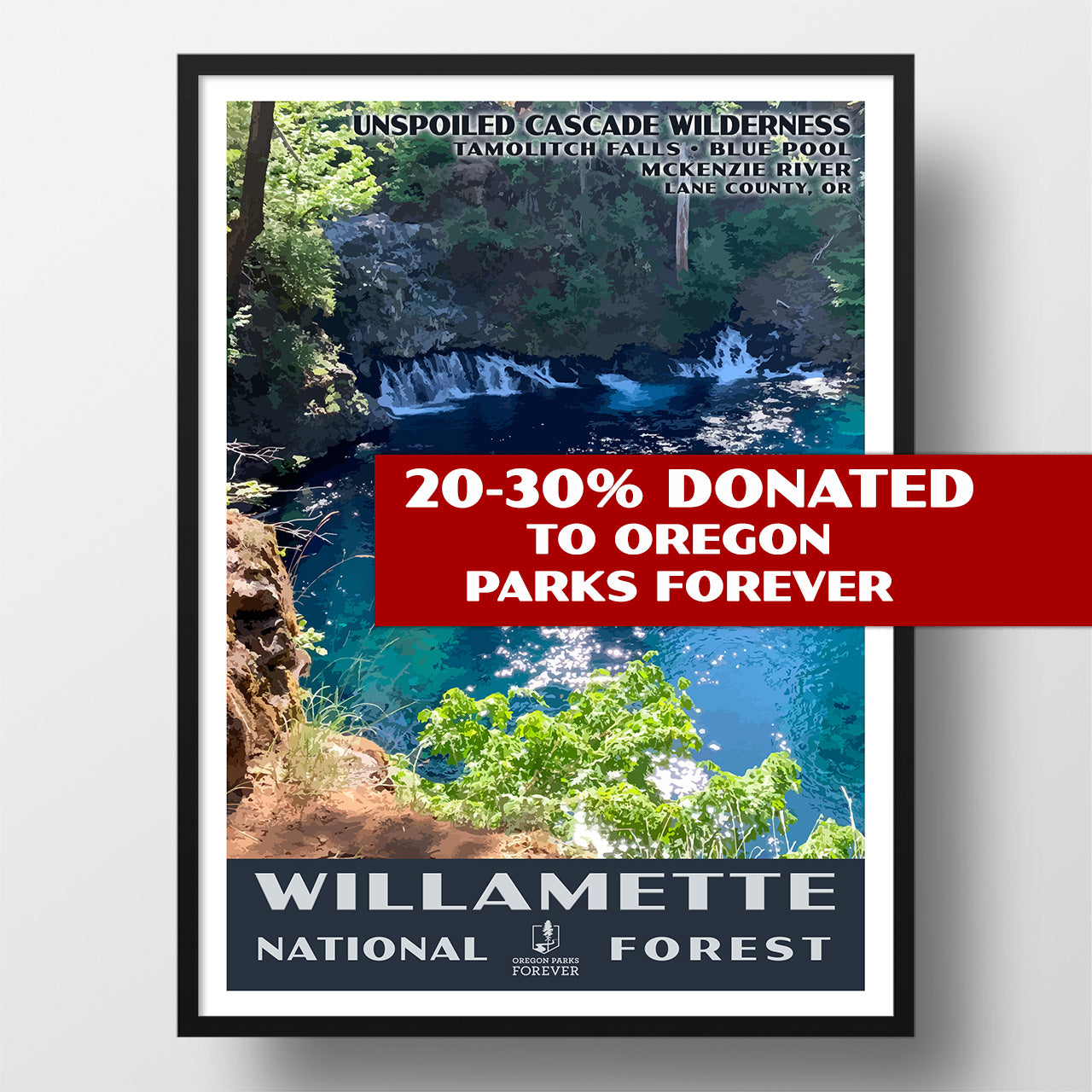 Willamette National Forest poster