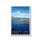 Crater Lake National Park Poster WPA style