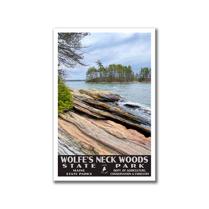 Wolfe's Neck Woods State Park Poster - WPA (Casco Bay)