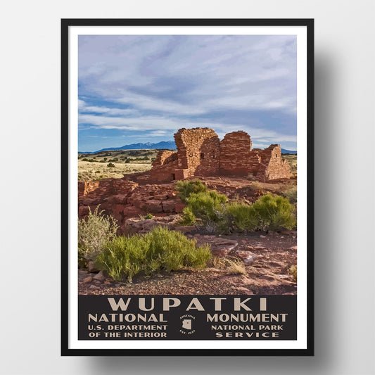 Wupatki National Monument Poster-WPA (Lomaki Pueblo)