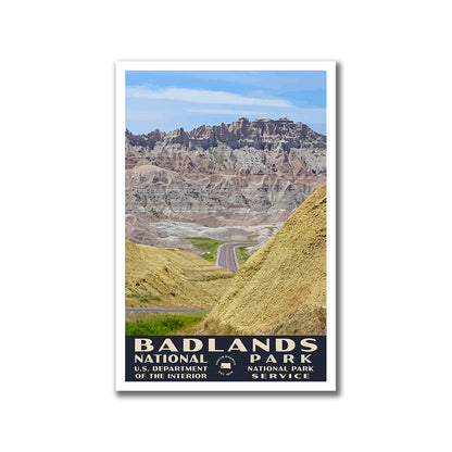 Badlands National Park WPA Poster, Yellow Mounds Overlook