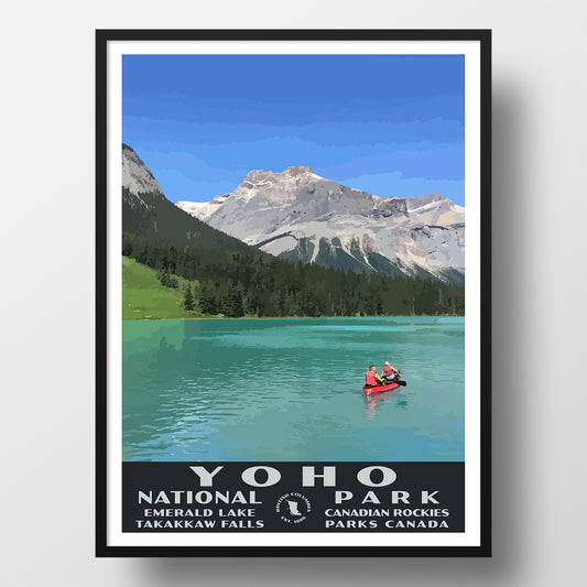 Yoho National Park Poster, Ermerald Lake