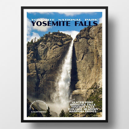 Yosemite National Park Poster-Yosemite Falls