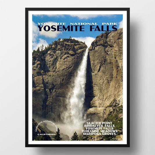 Yosemite National Park Poster-Yosemite Falls