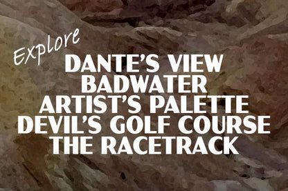 Death Valley National Park Poster-Zabriskie Point